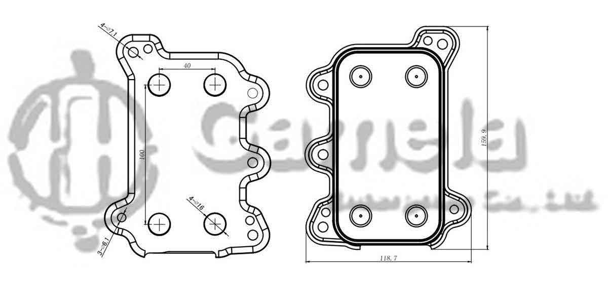 322008 - Oil-Cooler-for-MERCEDES-W163-ML-98-OEM-6281880201