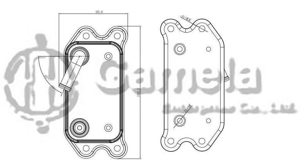 331008 - Oil-Cooler-for-VOLVO-C30-C70-S40-S80-V50-V70-XS-60-XC-70-04-13-OEM-30751937