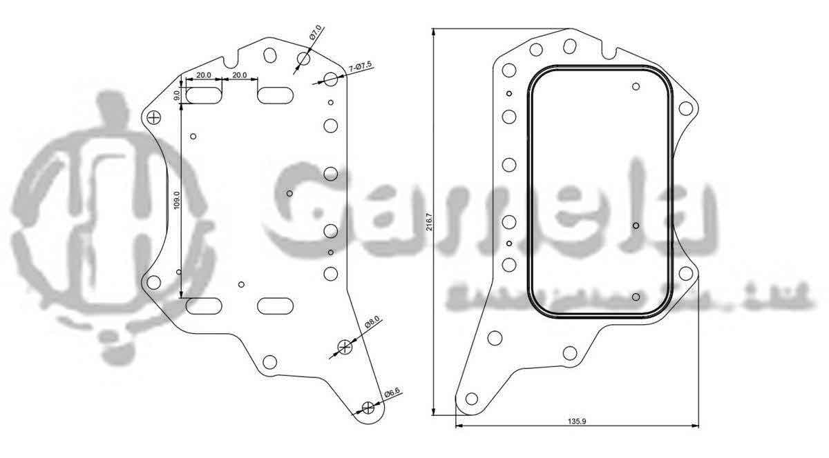 341003 - Oil-Cooler-for-RENAULT-OEM-152085948R