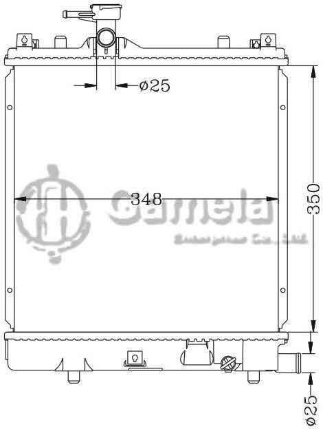 6110006N - Radiator-for-Bei-Dou-Xing-K10A-MT-OEM-17700-75F00-76G00-76G10