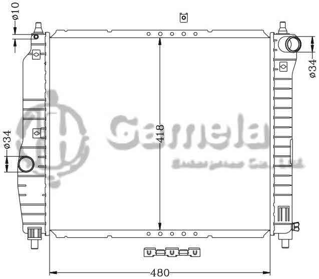 6111008N - Radiator-for-DAEWOO-KALOS-02-1-2i-MT-DAEWOO-AVEO-05-1-2i-MT-OEM-96536523