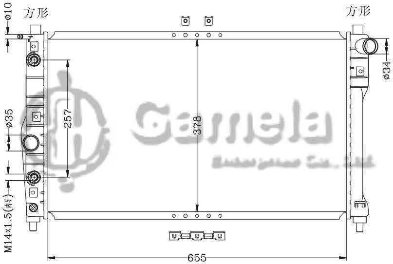 6111015AN - Radiator-for-DAEWOO-NUBRIA-97-AT-OEM-96351931