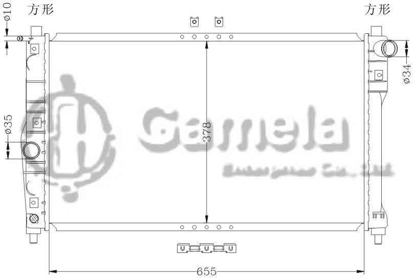 6111016AN - Radiator-for-DAEWOO-NUBRIA-97-MT-OEM-96181369