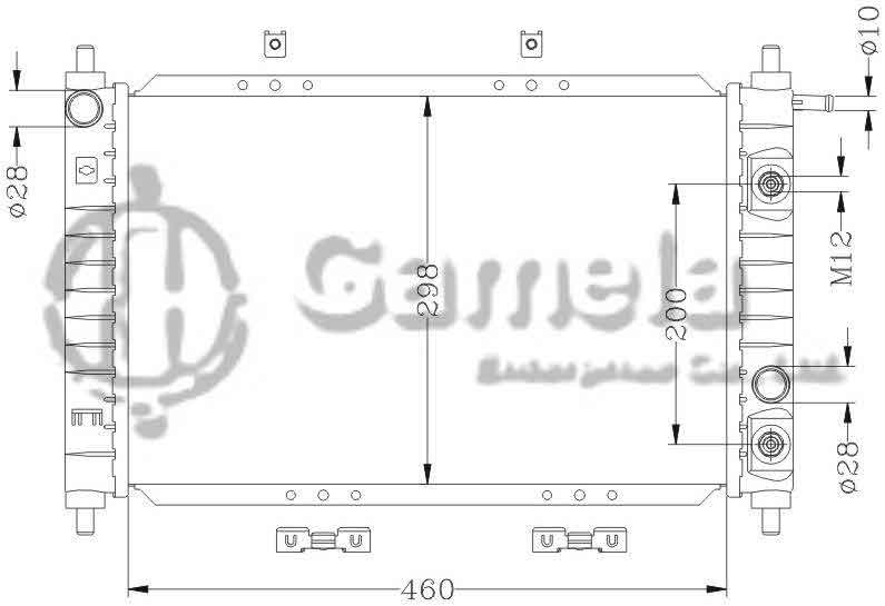 6111025N - Radiator-for-DAEWOO-MATIZ-98-AT-OEM-96325333-96325520