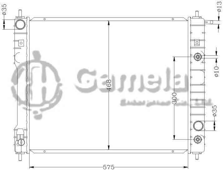 6111035N - Radiator-for-DAEWOO-PRINCE-AT