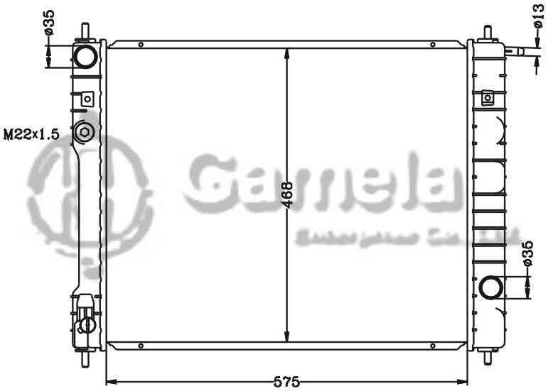 6111040N - Radiator-for-DAEWOO-PRINCE-MT