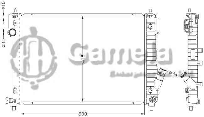 6111046NA - Radiator-for-DAEWOO-KALOS-09-2010-AVEO-MT