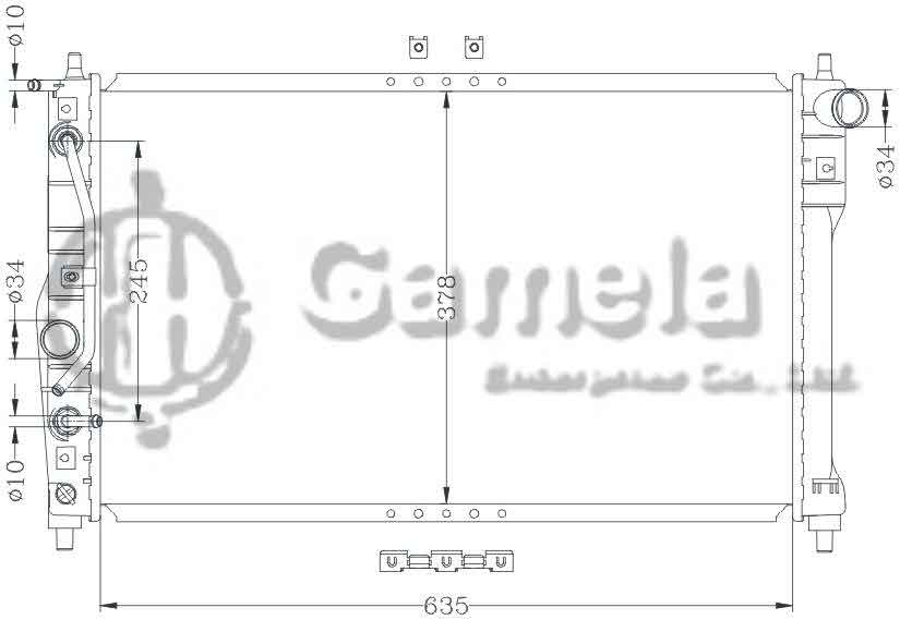 6111051NA - Radiator-for-DAEWOO-LANOS-97-AT-OEM-96182260