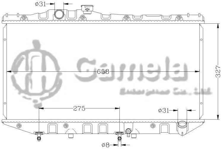 6112001N - Radiator-for-TOYOTA-CAMRY-89-91-SV21-AT-OEM-16400-74130-DPI-870