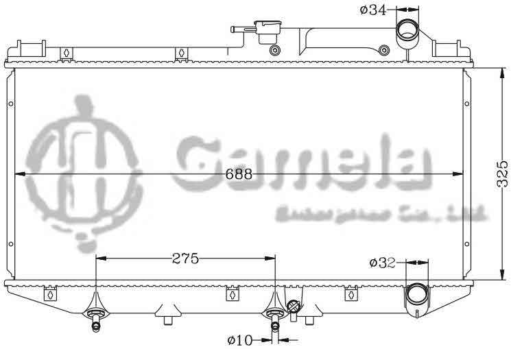 6112003N - Radiator-for-TOYOTA-CAMRY-87-91-VZV21-AT-OEM-16400-62020-DPI-21