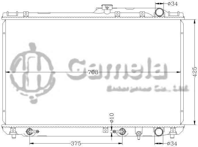 6112013N - Radiator-for-TOYOTA-CAMRY-92-96-VCV10-AT-OEM-16400-62100-DPI-1303