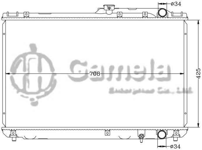 6112016N - Radiator-for-TOYOTA-CAMRY-92-96-VCV10-MT-OEM-16400-62090