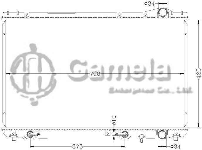 6112019N - Radiator-for-TOYOTA-CAMRY-92-96-VCV10-AT-OEM-16400-62150-62160