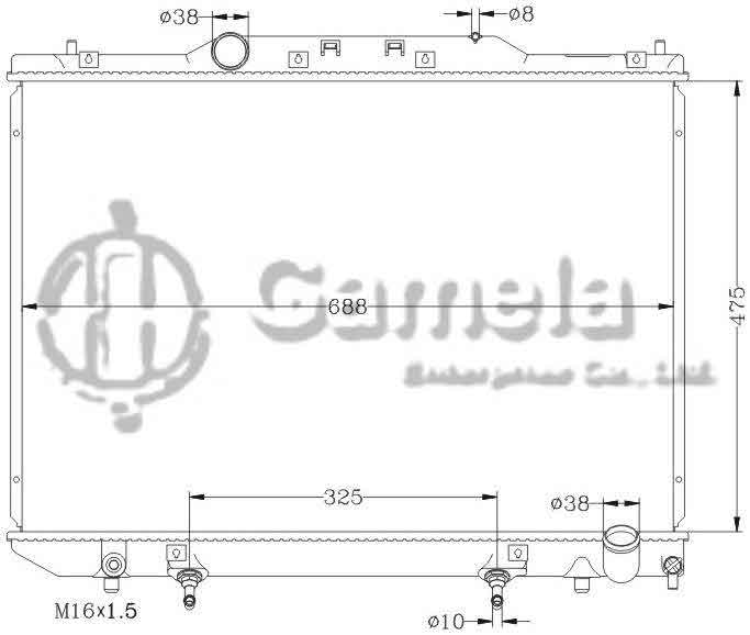 6112027N - Radiator-for-TOYOTA-IPSVM-GAIA-CXM10-97-01-AT-OEM-16400-6A170