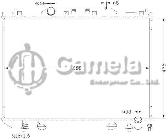 6112028N - Radiator-for-TOYOTA-IPSVM-GAIA-CXM10-97-01-MT