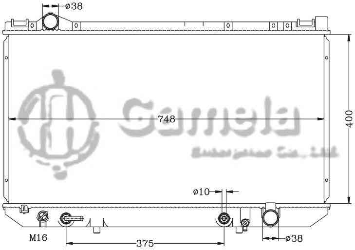 6112049N - Radiator-for-TOYOTA-LEXUS-90-94-LS400-UCF10-AT-OEM-16400-50020-50021-DPI-1304