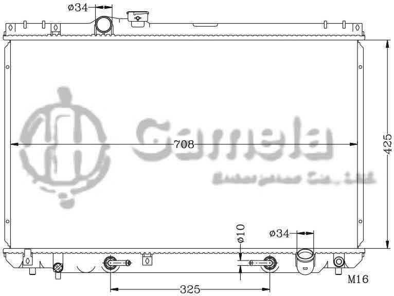 6112071N - Radiator-for-TOYOTA-CROWN-98-00-JZS155-AT-OEM-16400-46600