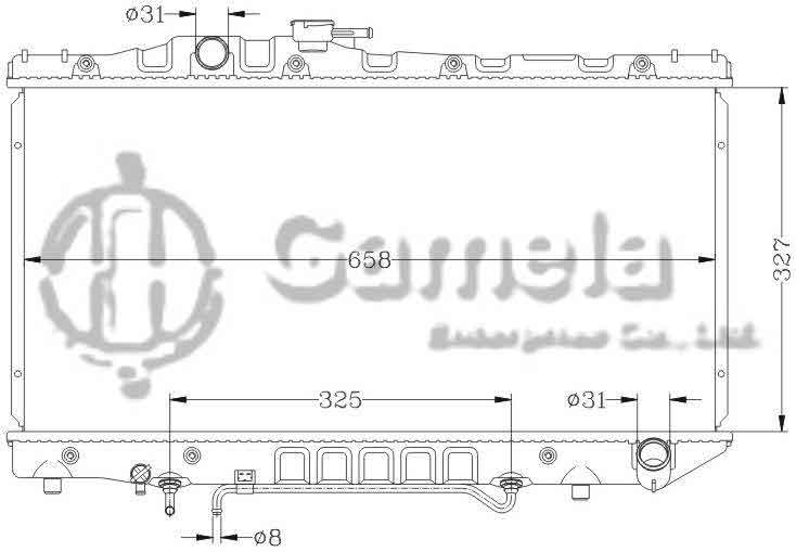 6112099N - Radiator-for-TOYOTA-CARINA-89-91-ST170-AT-OEM-16400-74320-DPI-836