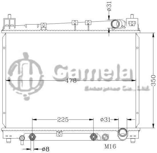 6112177N - Radiator-for-TOYOTA-ECHO-YARIS-KAPALI-AT-OEM-16400-21070-DPI-2305