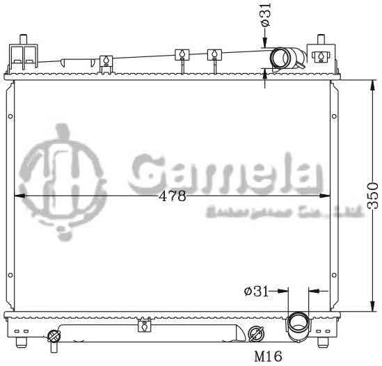 6112178N - Radiator-for-TOYOTA-ECHO-YARIS-KAPAL-MT-OEM-16400-21080-DPI-2304