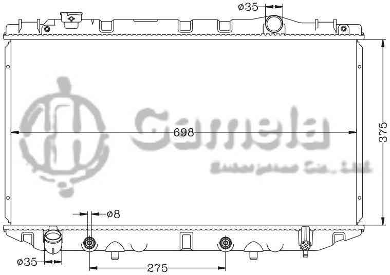 6112187AN - Radiator-for-TOYOTA-CRESSIDA-89-92-S-R-YX80-AT-OEM-16400-35480