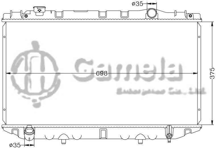 6112188AN - Radiator-for-TOYOTA-CRESSIDA-89-92-S-R-YX80-MT-OEM-16400-35470