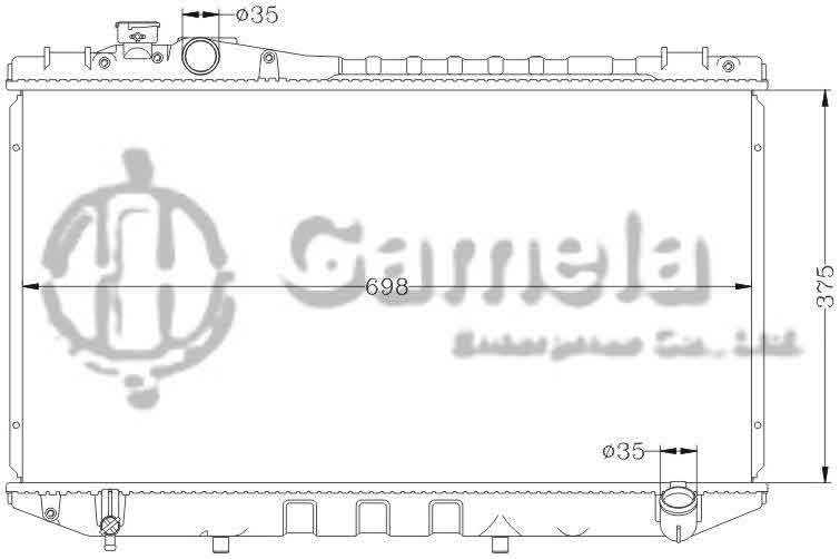 6112190N - Radiator-for-TOYOTA-CRESSIDA-89-92-GX81-MT-OEM-16400-70320