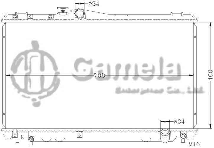 6112194AN - Radiator-for-TOYOTA-CRESSIDA-92-94-JZX90-MT