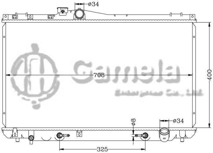 6112195AN - Radiator-for-TOYOTA-CRESSIDA-92-94-GX90-AT-OEM-16400-70010-70050