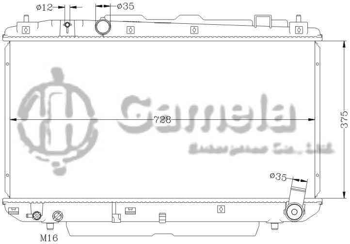 6112214AN - Radiator-for-TOYOTA-RAV4-03-ACA-MT-OEM-16400-27060-27061