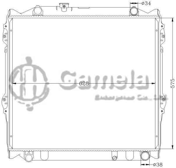 6112236AN - Radiator-for-TOYOTA-PRADO-95-98-VZJ95-MT-OEM-16400