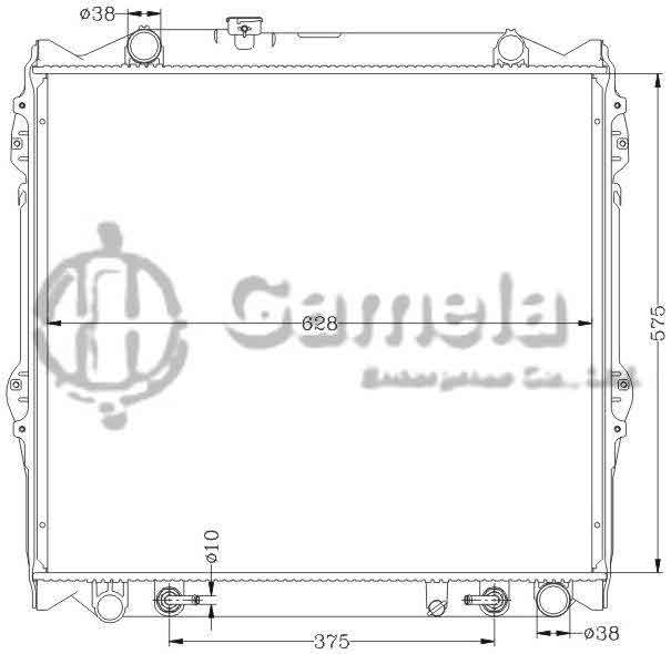 6112237N - Radiator-for-TOYOTA-PRADO-95-98-KZN-1KZ-AT-OEM-16400-67130