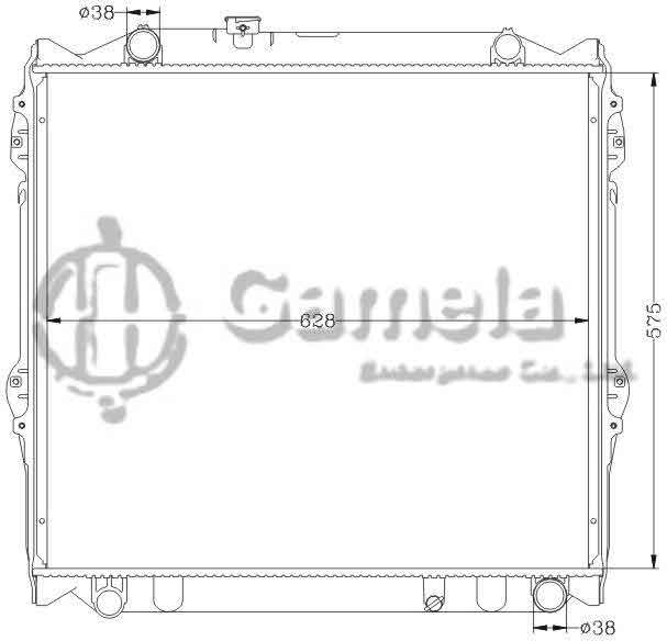 6112238N - Radiator-for-TOYOTA-PRADO-95-98-KZN-1KZ-MT-OEM-16400-67121