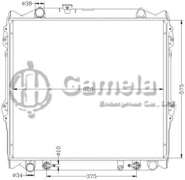 6112239N - Radiator-for-TOYOTA-PRADO-95-98-KZN-AT-OEM-16400-67120-67140