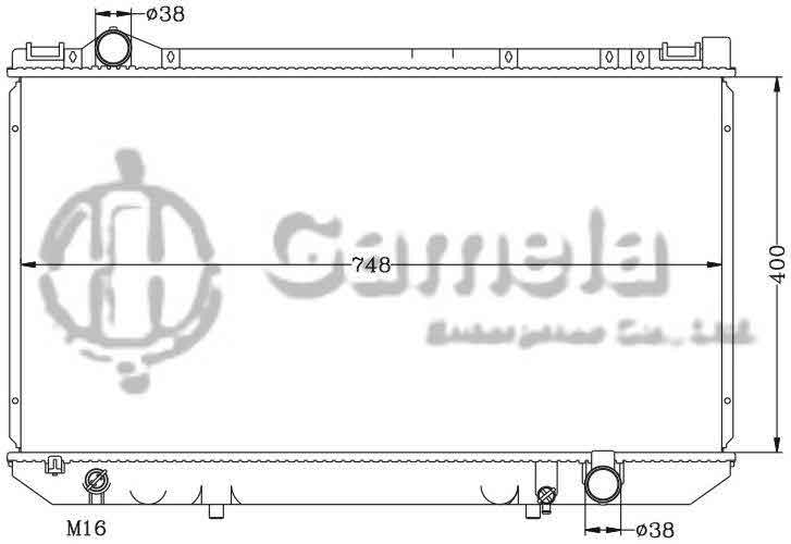 6112241AN - Radiator-for-TOYOTA-LEXUS-90-94-LS400-UCF10-MT