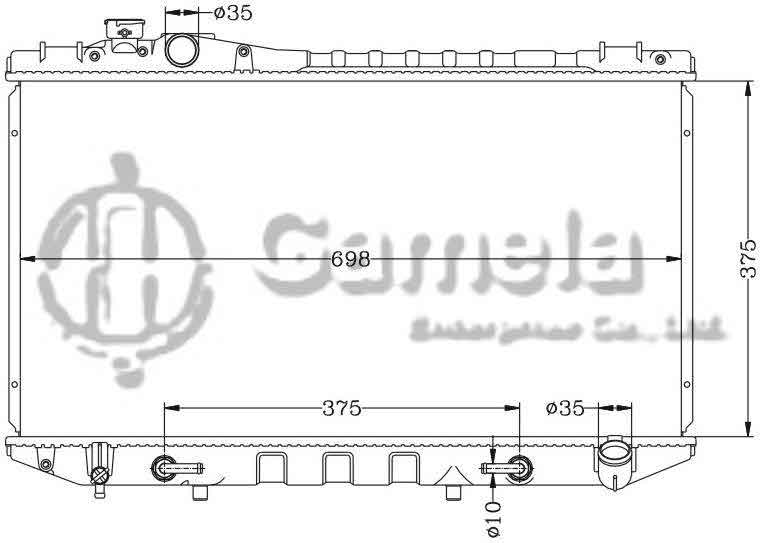 6112249AN - Radiator-for-TOYOTA-CRESSIDA-89-92-GX81-AT-OEM-16400-70341-DPI-178