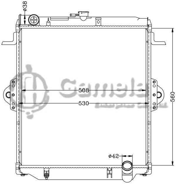 6112254AN - Radiator-for-TOYOTA-LANDCRUISER-05-FZJ7-MT-OEM-16400-66160