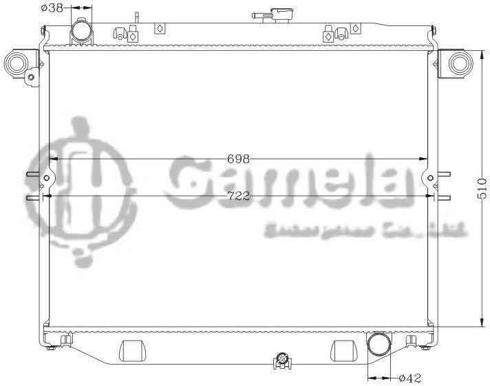 6112276N - Radiator-for-TOYOTA-LANDCRUISER-98-02-HDJ101-MT