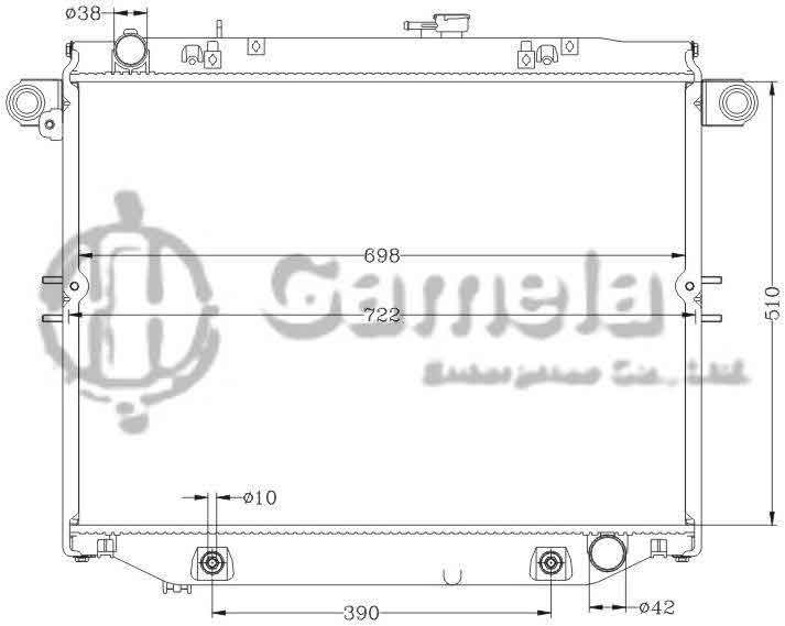 6112277N - Radiator-for-TOYOTA-LANDCRUISER-01-HDJ101K-AT