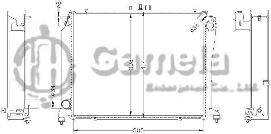 6112296N - Radiator-for-TOYOTA-HIACE-DIESEL-LZH104-MT-OEM-16400-5B740