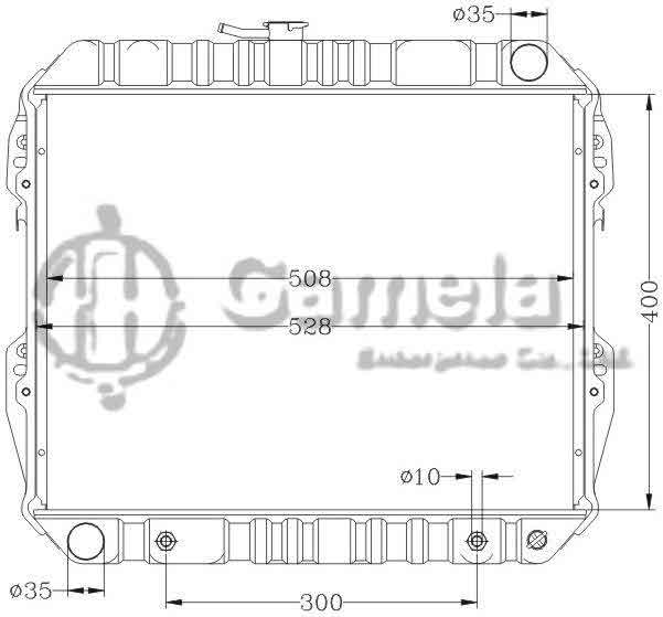 6112311AN - Radiator-for-TOYOTA-HILUX-YN5-6-10-84-98-AT-OEM-16400-35150-35360