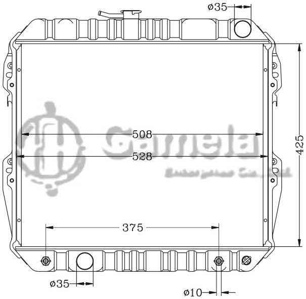 6112315AN - Radiator-for-TOYOTA-HILUX-RN85-RN130-84-90-AT-OEM-16400-35290