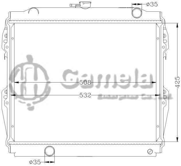 6112318AN - Radiator-for-TOYOTA-HILUX-RN85-RN130-84-90-MT-OEM-16400-35370-DPI-147