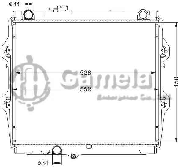 6112326AN - Radiator-for-TOYOTA-LN147-LN8-9-10-11-MT-OEM-16400-5B590