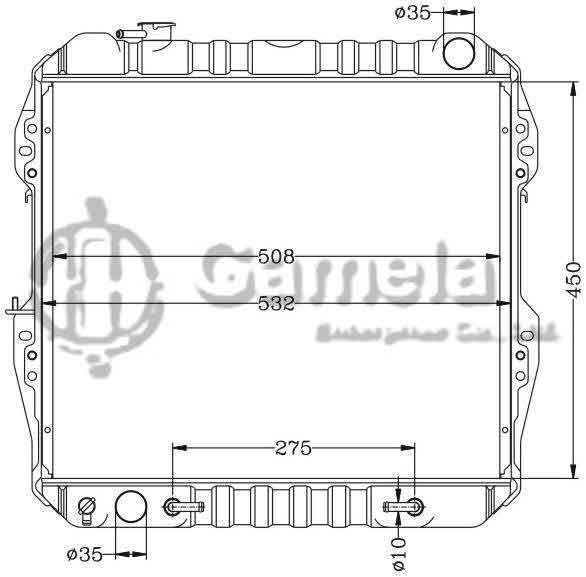 6112327AN - Radiator-for-TOYOTA-VZN10-11-13-88-95-AT-OEM-16400-65041