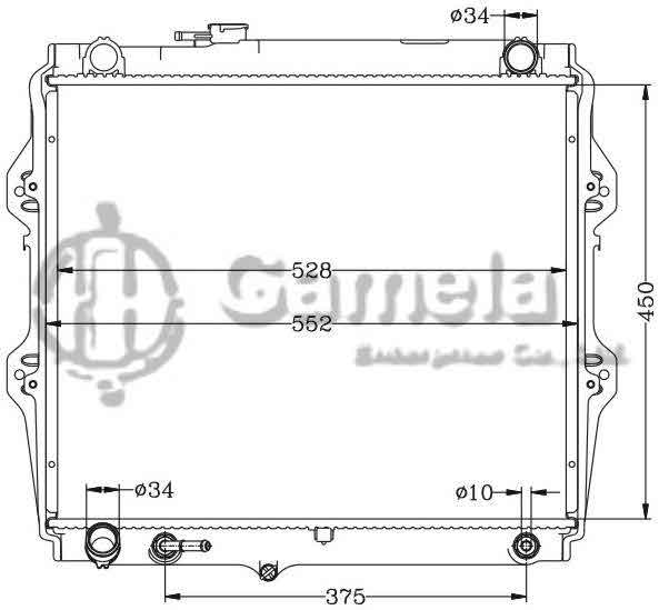 6112329AN - Radiator-for-TOYOTA-VZN10-11-13-88-95-AT-OEM-16400-65041