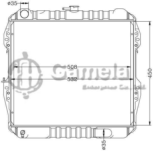 6112336AN - Radiator-for-TOYOTA-HILUX-PICKUP-MT