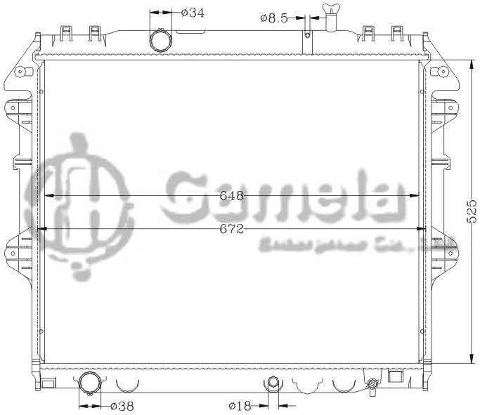 6112368AN - Radiator-for-TOYOTA-HILUX-VIGO-04-MT-OEM-16400-05160