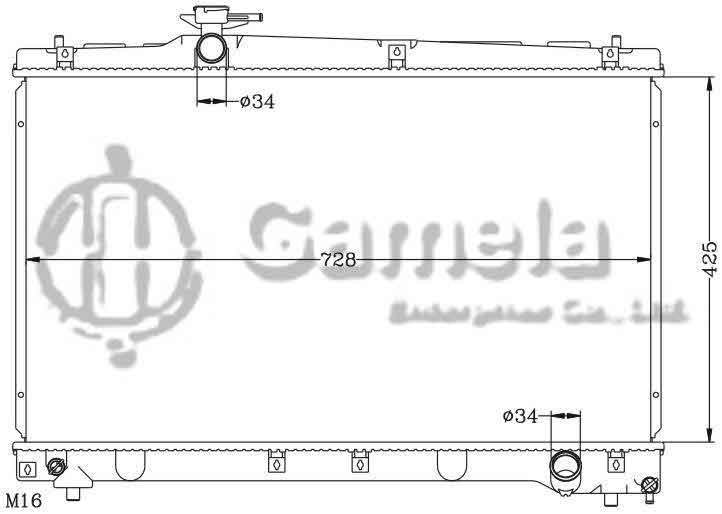 6112374AN - Radiator-for-TOYOTA-ACM21-ACM26-01-04-MT-OEM-16400-28290