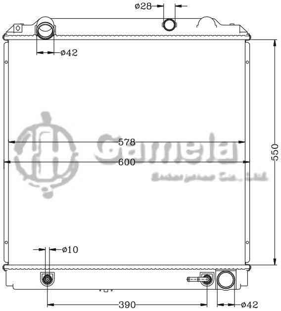 6112379AN - Radiator-for-TOYOTA-COASTER-HDB50-51-97-99-AT-OEM-16400-17271